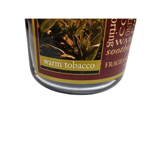 Yankee Candle Warm Tobacco 22oz Large Jar White Label NEW